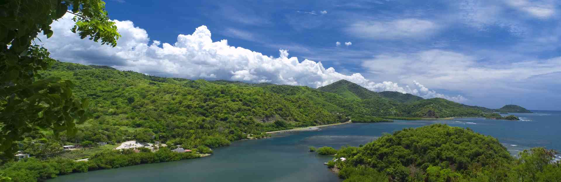 Coastal landscape of Santiago de Cuba